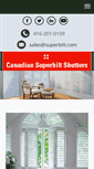 Mobile Screenshot of canadiansuperbiltshutters.com